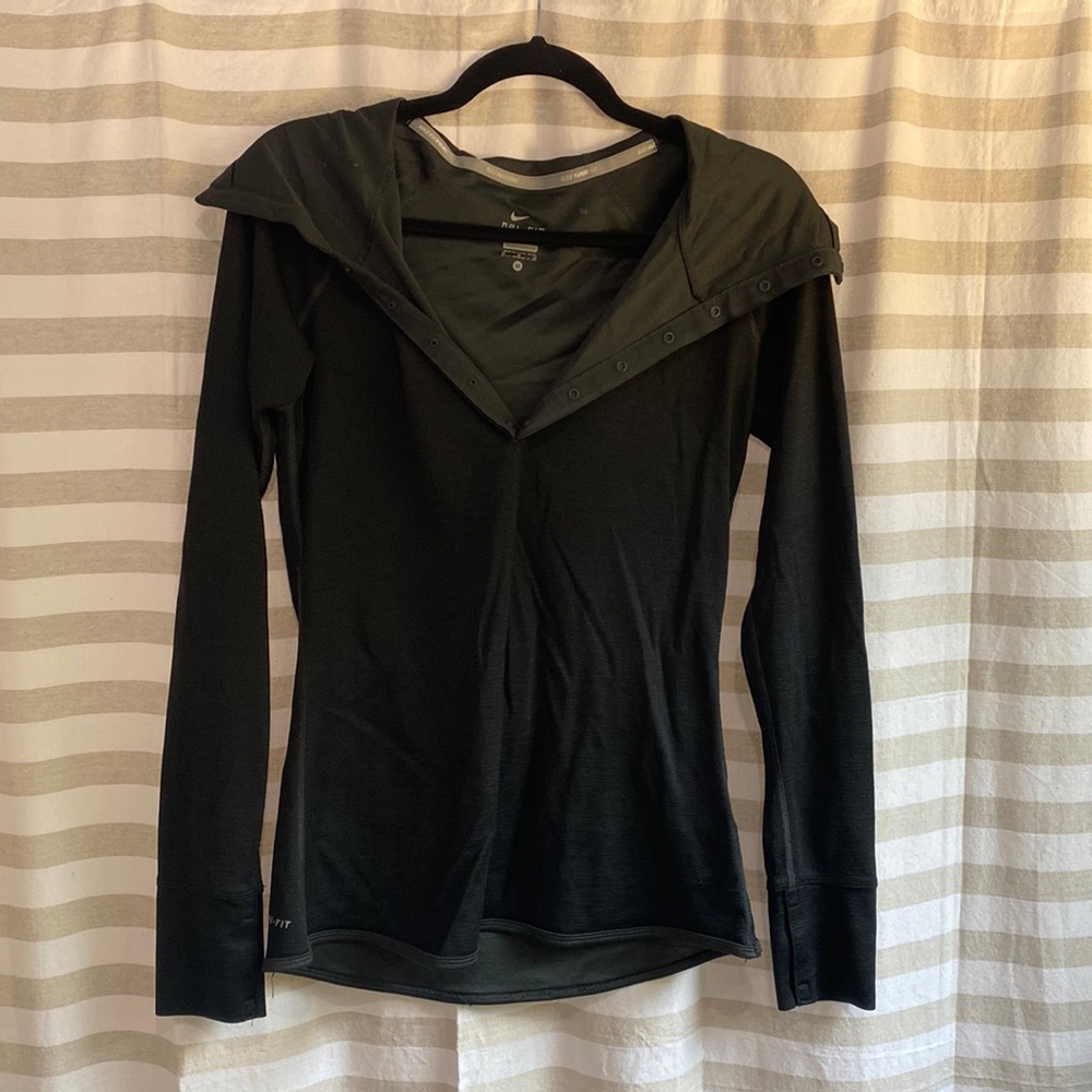 Nike Running M dri-fit wool blend nap neck shirt